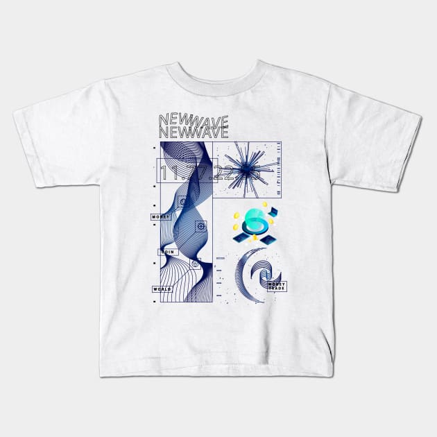 Abstrack streetware bitcoin Kids T-Shirt by Juroartstore